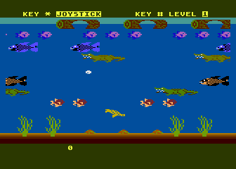 Frogger II: Threedeep title screen for Atari 5200